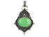 Sterling Silver Chrysoprase Antique Handcrafted Artisan Pendant, (SP-5758)
